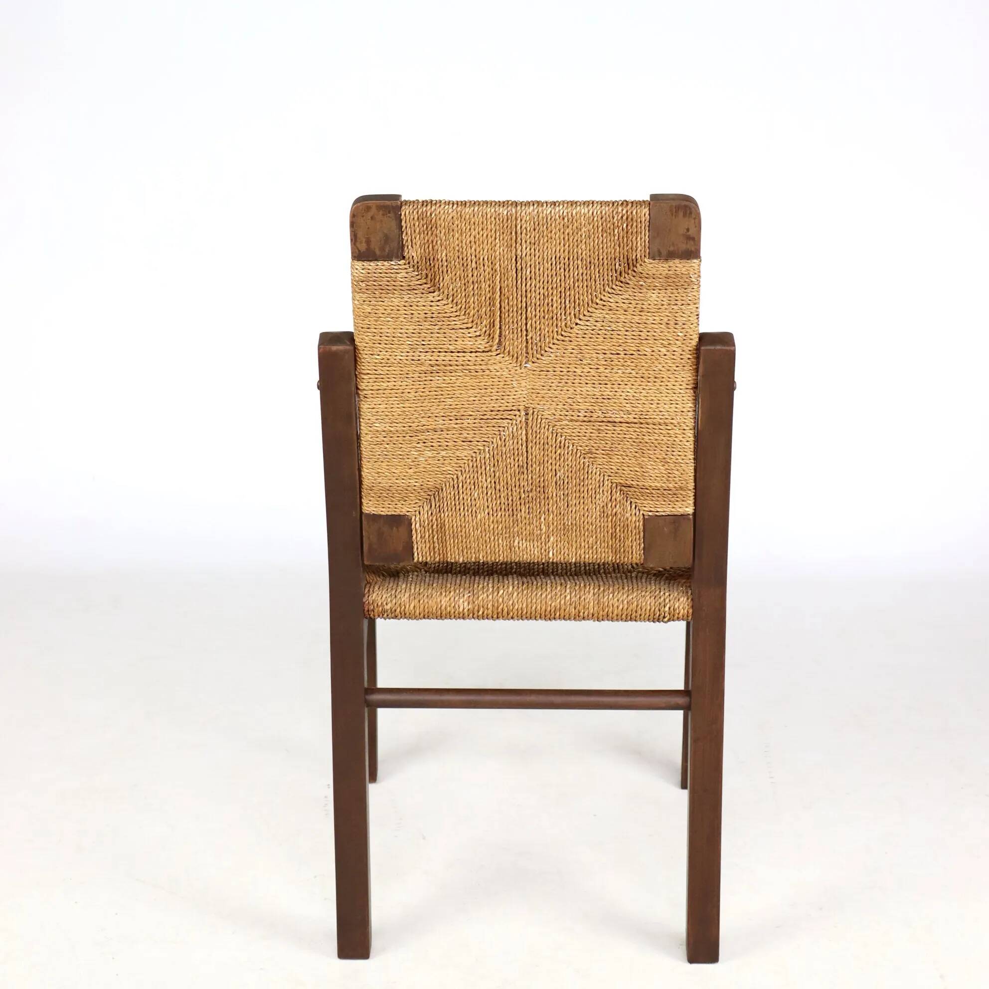 Brutalist rope chair