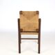 Chaise brutaliste en corde