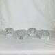 4 bougeoirs Kosta Boda modèle Snowball par Ann Wärff