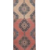 Vintage Turkish Oushak Rug Handwoven 86x482 cm