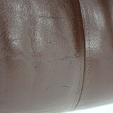 1970s Danish Brown Leather Armchair, Denmark