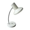 Lampe en métal blanc avec bras flexible des années 50