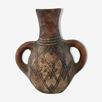 Morocco Berber jug with handles. Ceramics of the Rif XIX