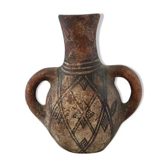 Morocco Berber jug with handles. Ceramics of the Rif XIX