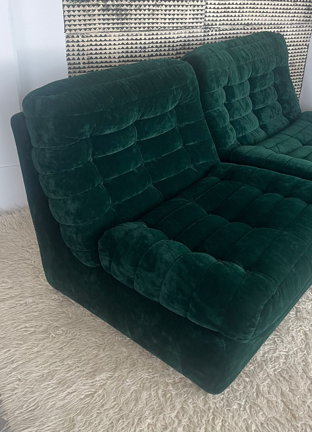 Velvet sofa 1970