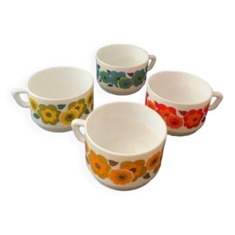 Arcopal brand Lotus mugs