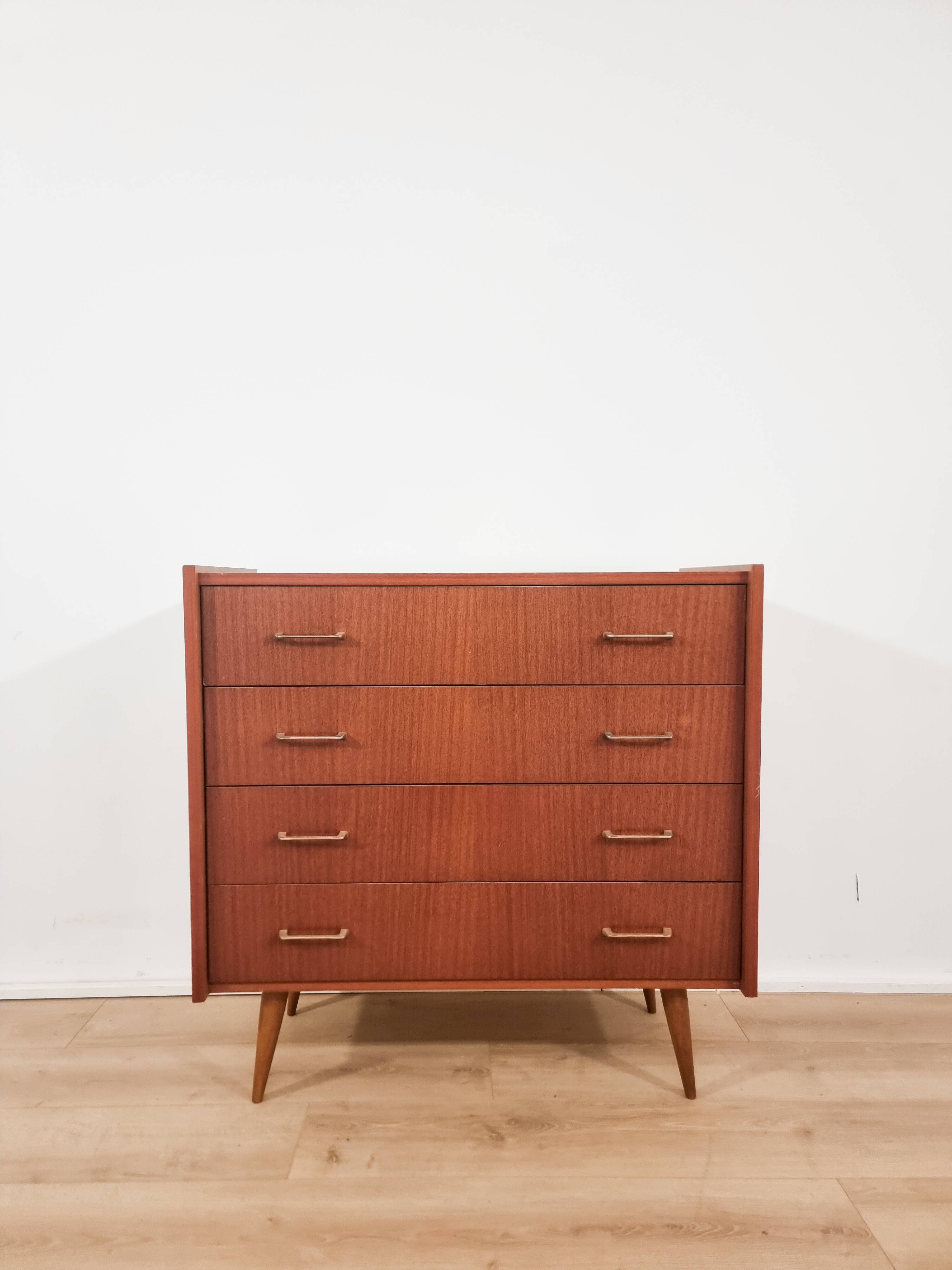 Scandinavian teak chest of drawers from the 1970s