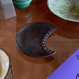 Organic modern wood tray / vide poche, France 1960s