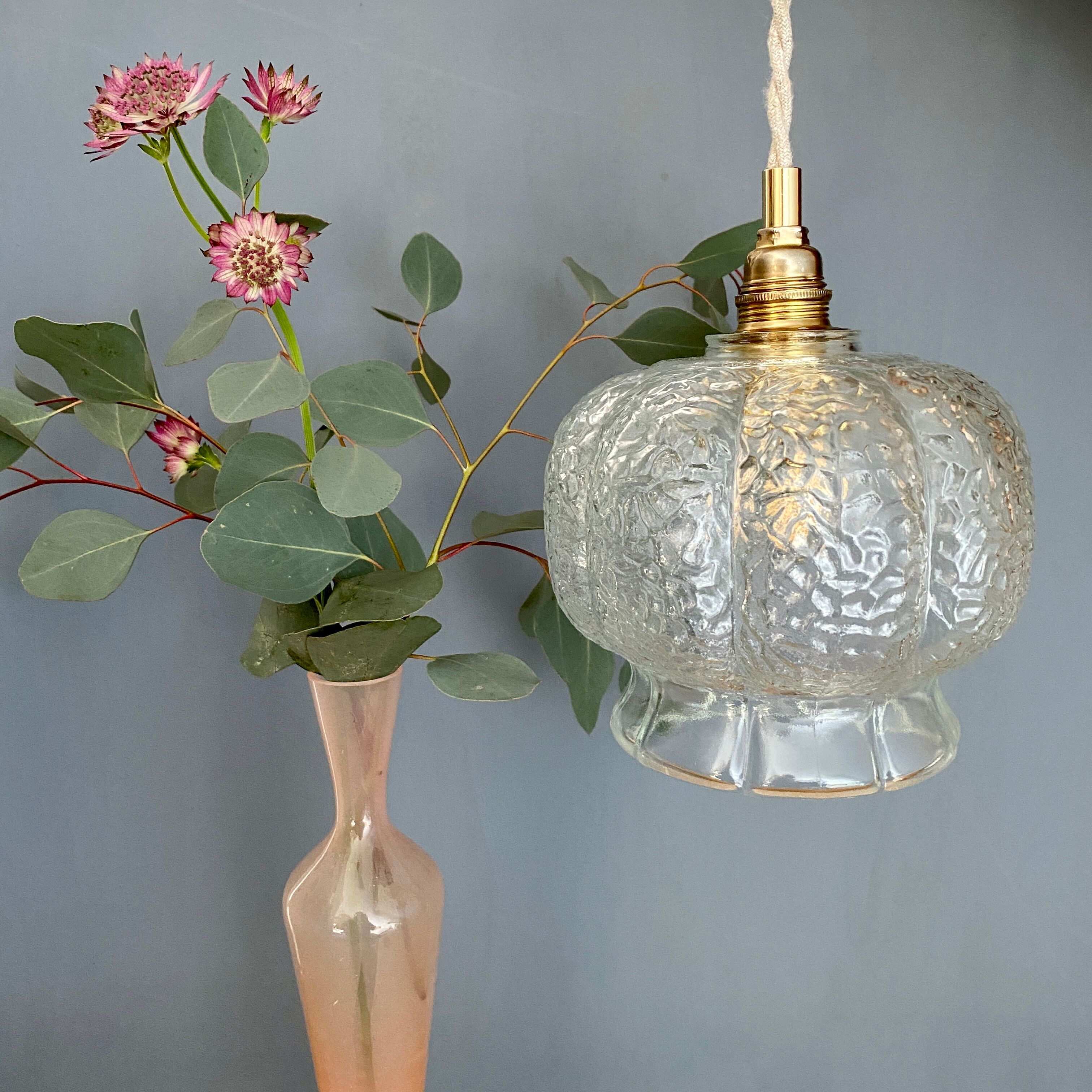 Vintage glass globe walker