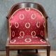 Fauteuil gondole époque Empire en acajou époque XIXeme