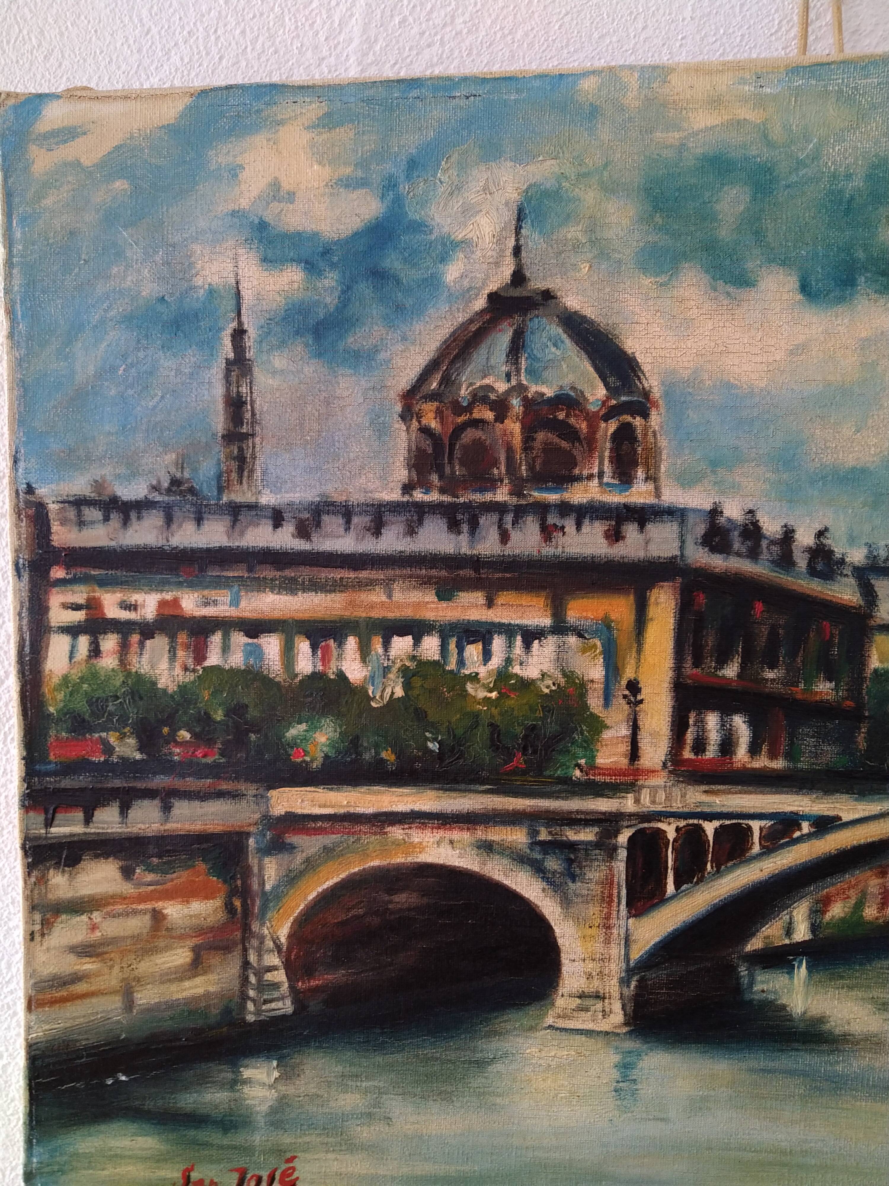 Painting of paris 60s