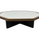 Vintage coffee table octagon design 1970s wenge octagon