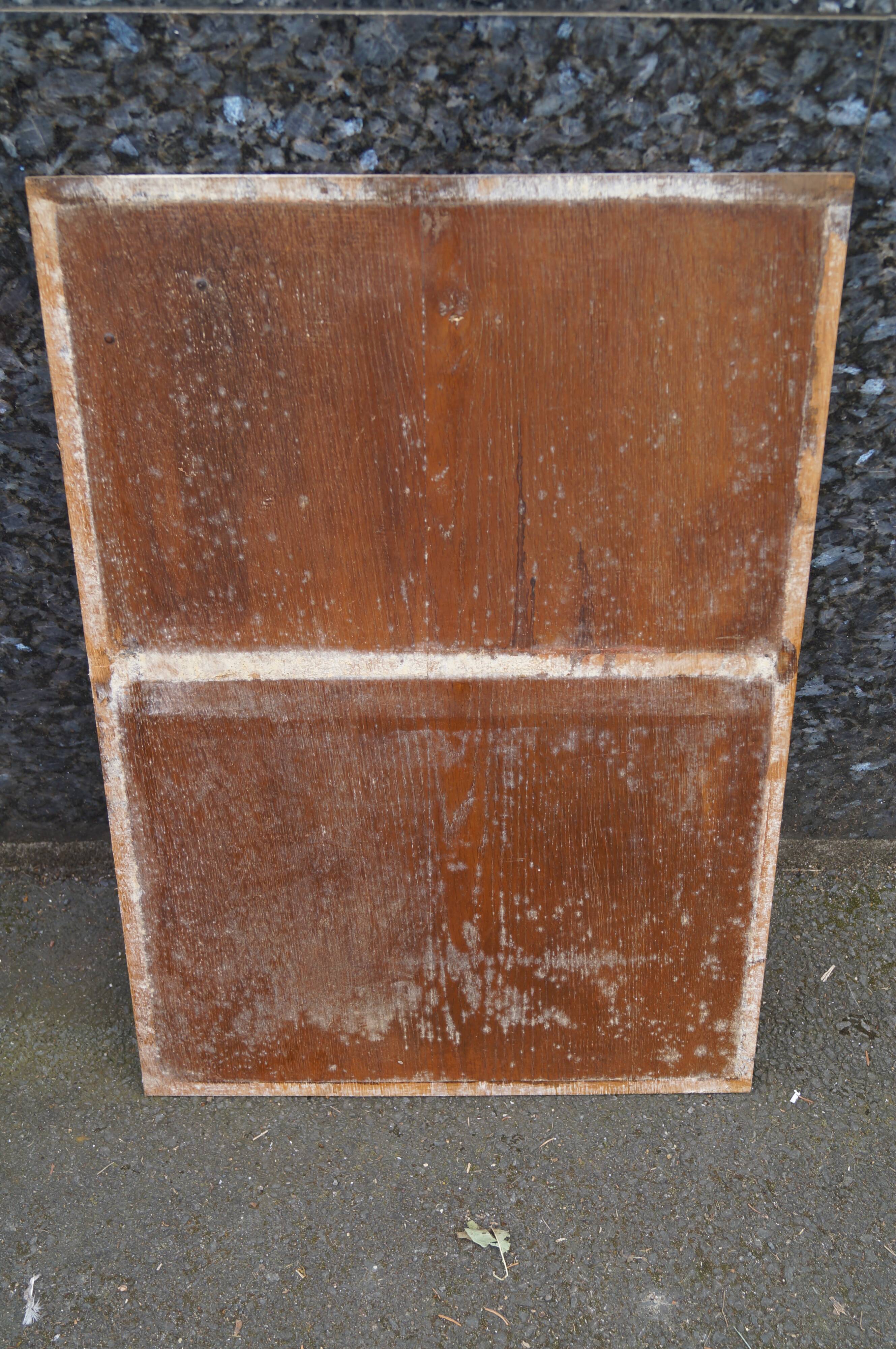 Carved wooden door pediment