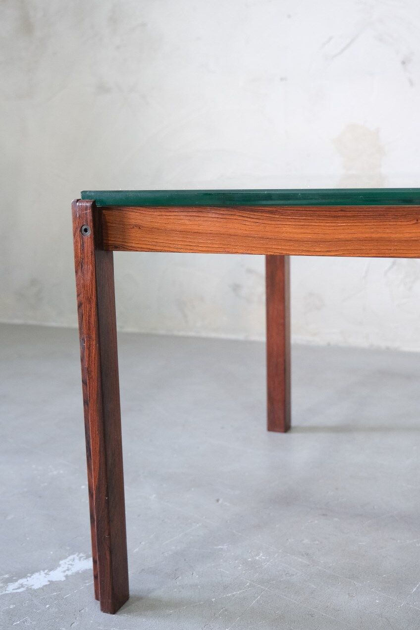 Danish Minimalist Rosewood Coffee Table, 1960s