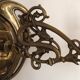 Double candle holder piano wall light in bronze 4874