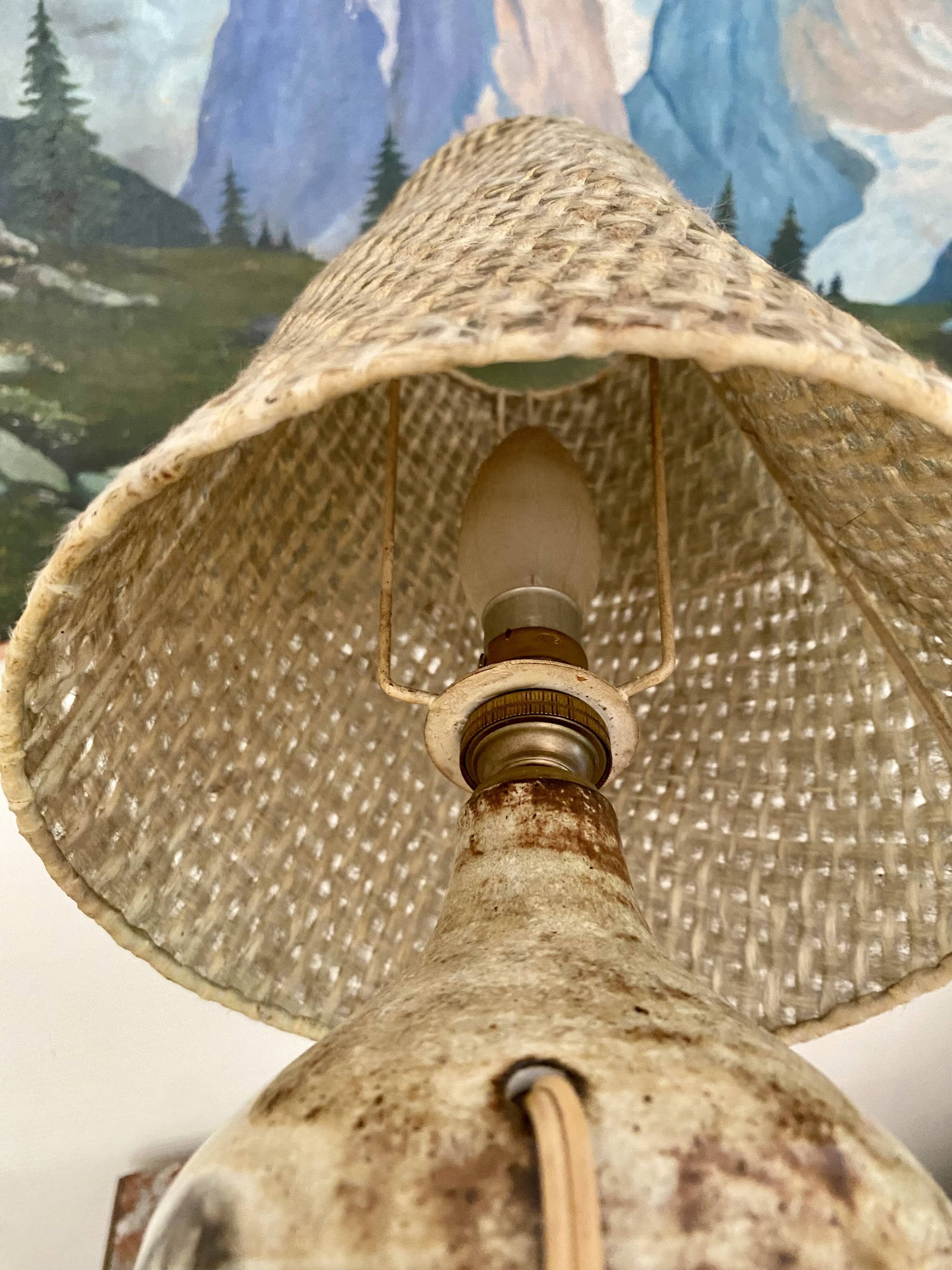 Lampe céramique atelier du Vieux Moulin Vallauris