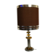 Chrome lamp and Plexiglas vintage amber design Raak