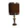 Chrome lamp and Plexiglas vintage amber design Raak