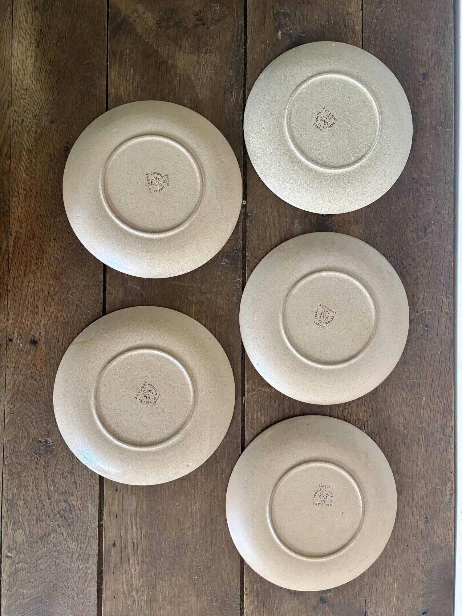 Vintage Autumn tableware from Saint-Amand – 16 pieces