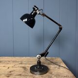 Rademacher black table lamp with enamel shade