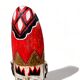 Traditional Javanese mask 30cm Java Indonesia made and painted old vintage hand