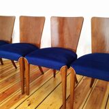 H-214 Chairs attributed by Jindřich Halabala for Up Zavody, 1950s, Set of 4