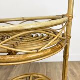 Rattan bottle holders from the 60s