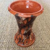 Glazed terracotta vase
