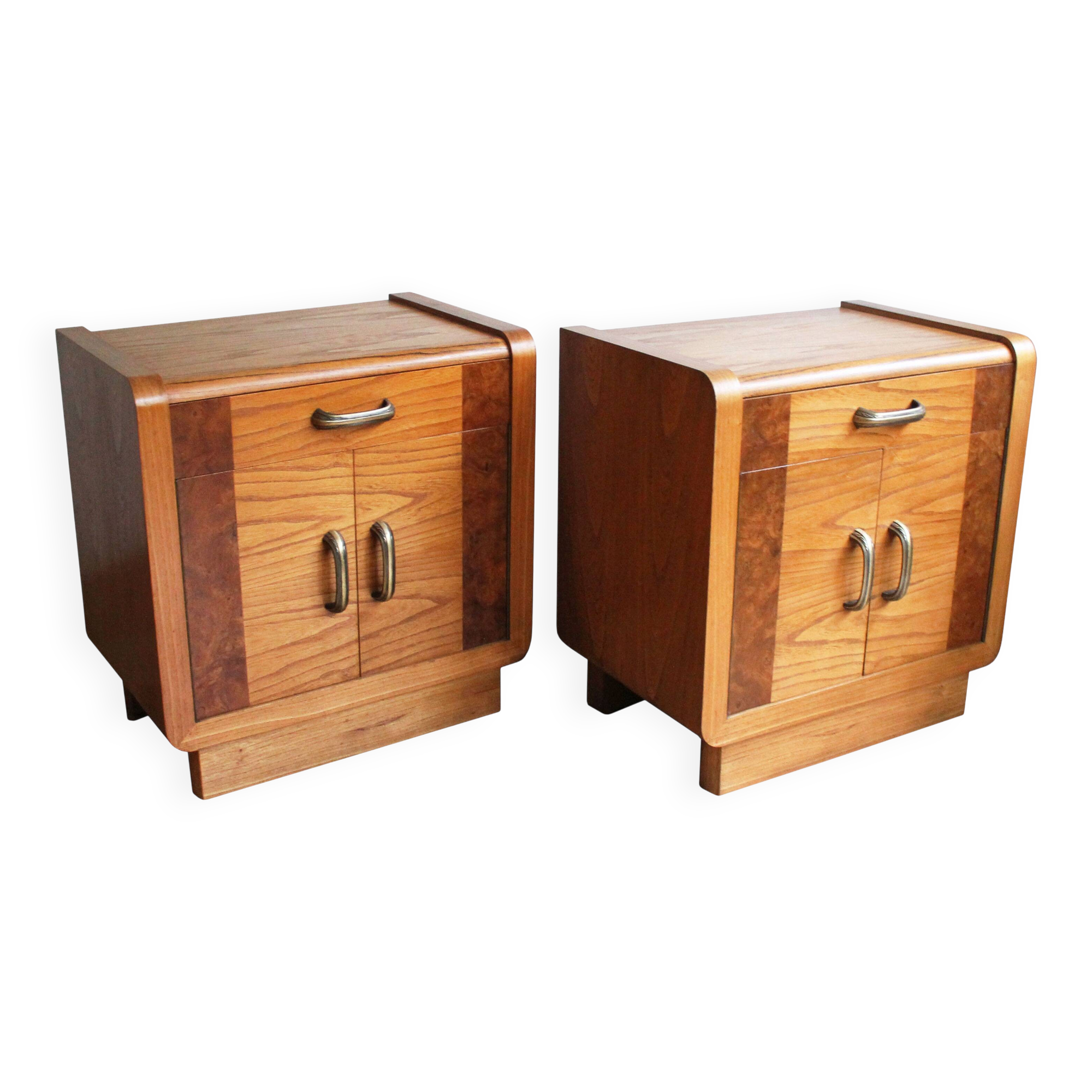Pair of 1930s Art Deco bedside tables