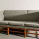 Vintage Wooden Danish Mid Century Three Seater Sofa, 1960s