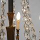 Impressive set of a large bronze Empire Chandelier with 2 wall lights, Belgium ca. 1950