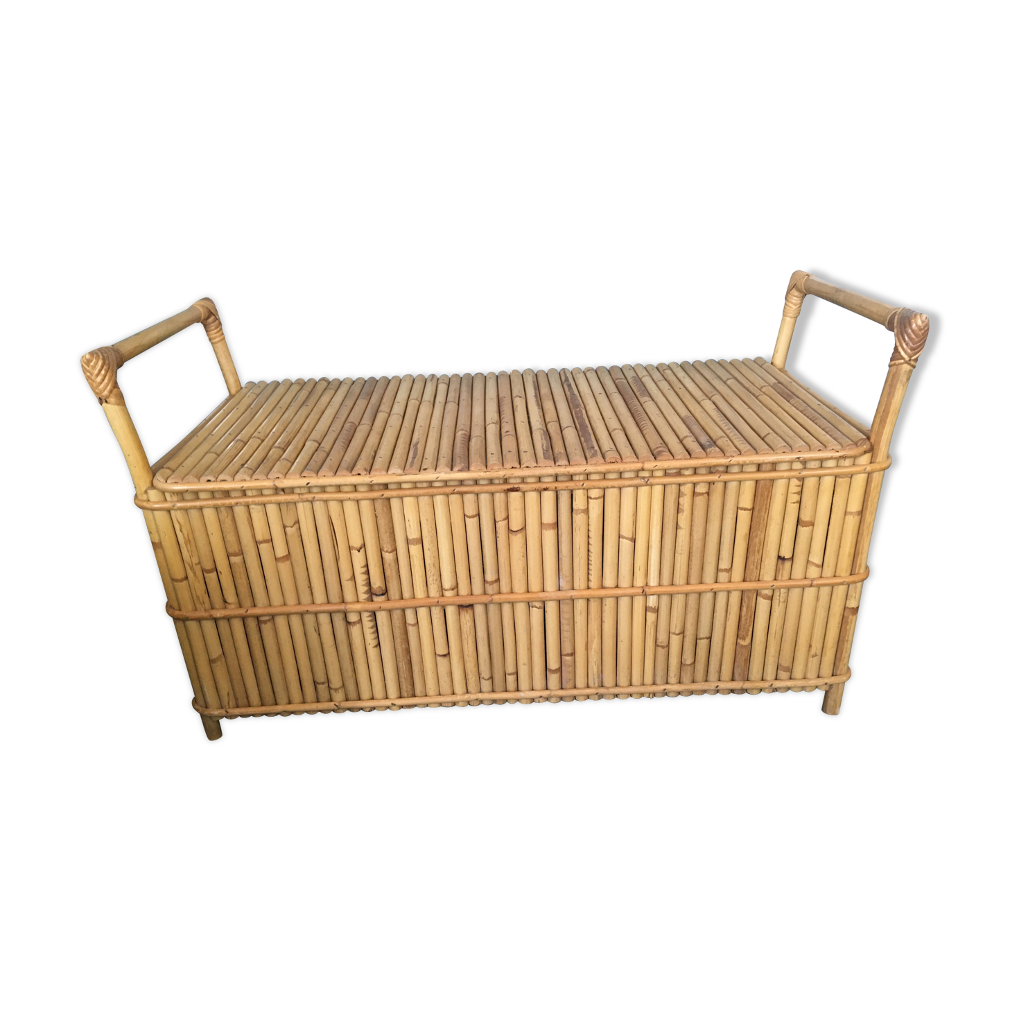 Vintage bamboo bench