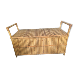 Vintage bamboo bench