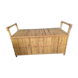 Vintage bamboo bench