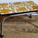 Vintage floral formica footrest stool