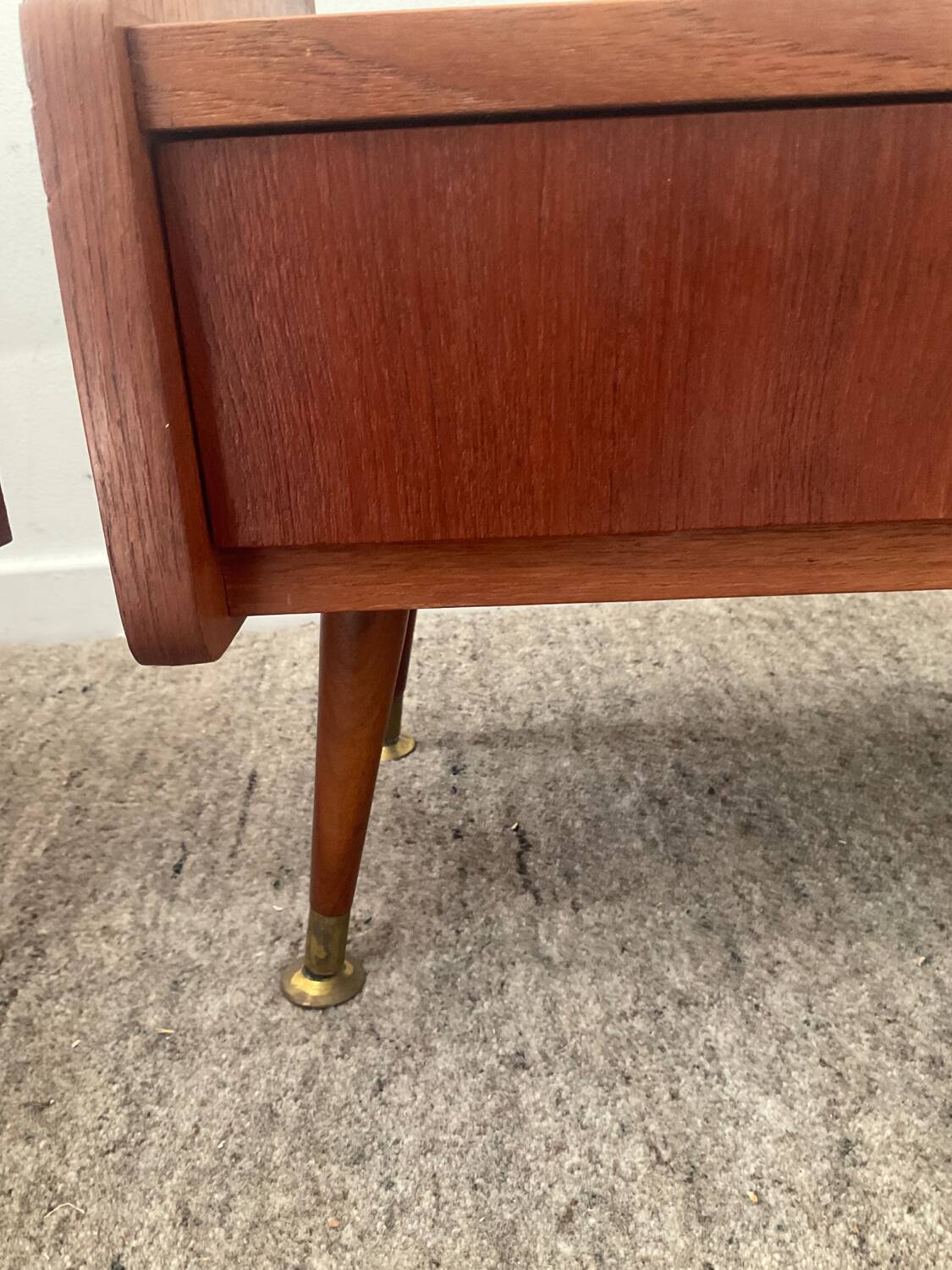 Pair of Scandinavian teak bedside tables from the 60s-70s