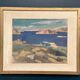 Original Swedish Oil on Panel - "Water Landscape" by Leo Janis - Signed - Vintage and Framed - 59 × 49 cm (23.2" × 19.2")