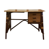 Bureau rotin & bambou vintage