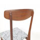 Set of 6 Mid Century Italian Teak Dining Chairs, 1950s