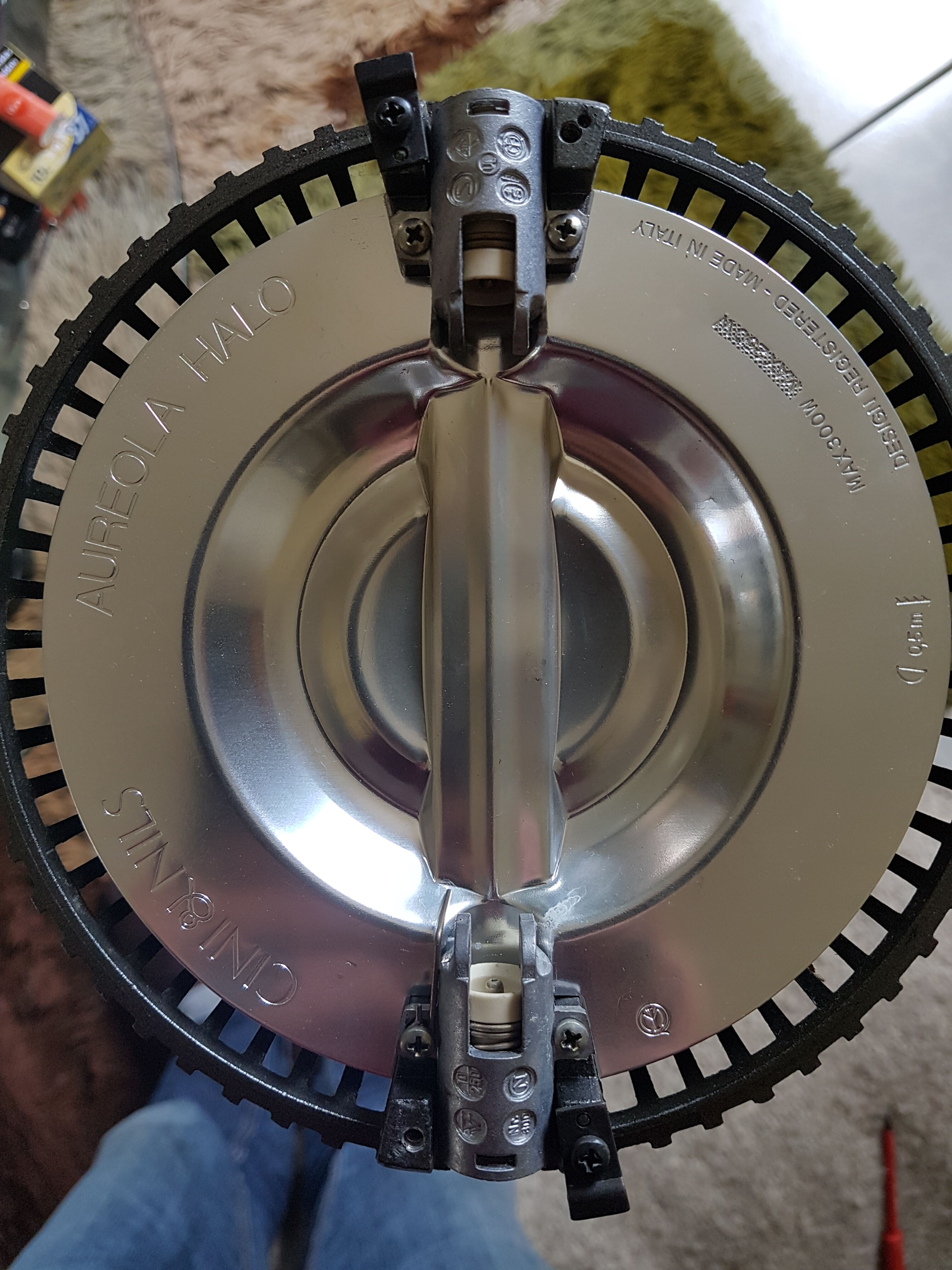 Hanging lamp design Aureola Cili and Nils Italy 1982