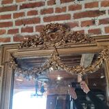 Miroir doré style Louis XVI 89x151cm