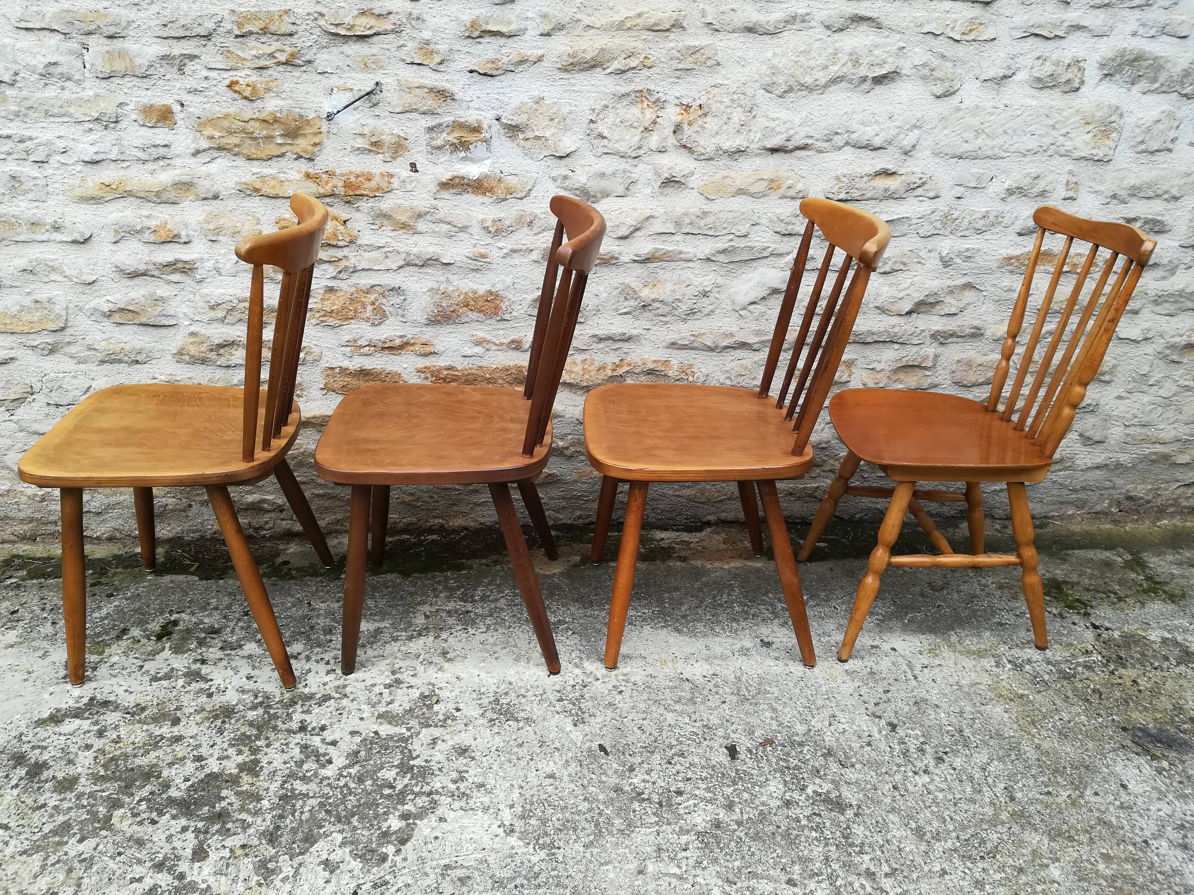 Set of 8 bistro chairs