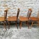 Lot de huit chaises bistrot depareillées