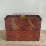 1960s cutlery box with Croco-style coating