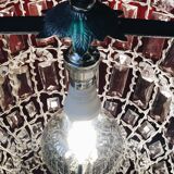 Old chandelier pampilles & chiseled metal