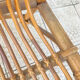 Vintage shell rattan armchair