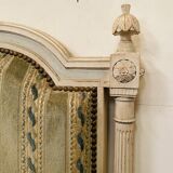 Bed with fluted columns louis xvi style patinated twentieth century