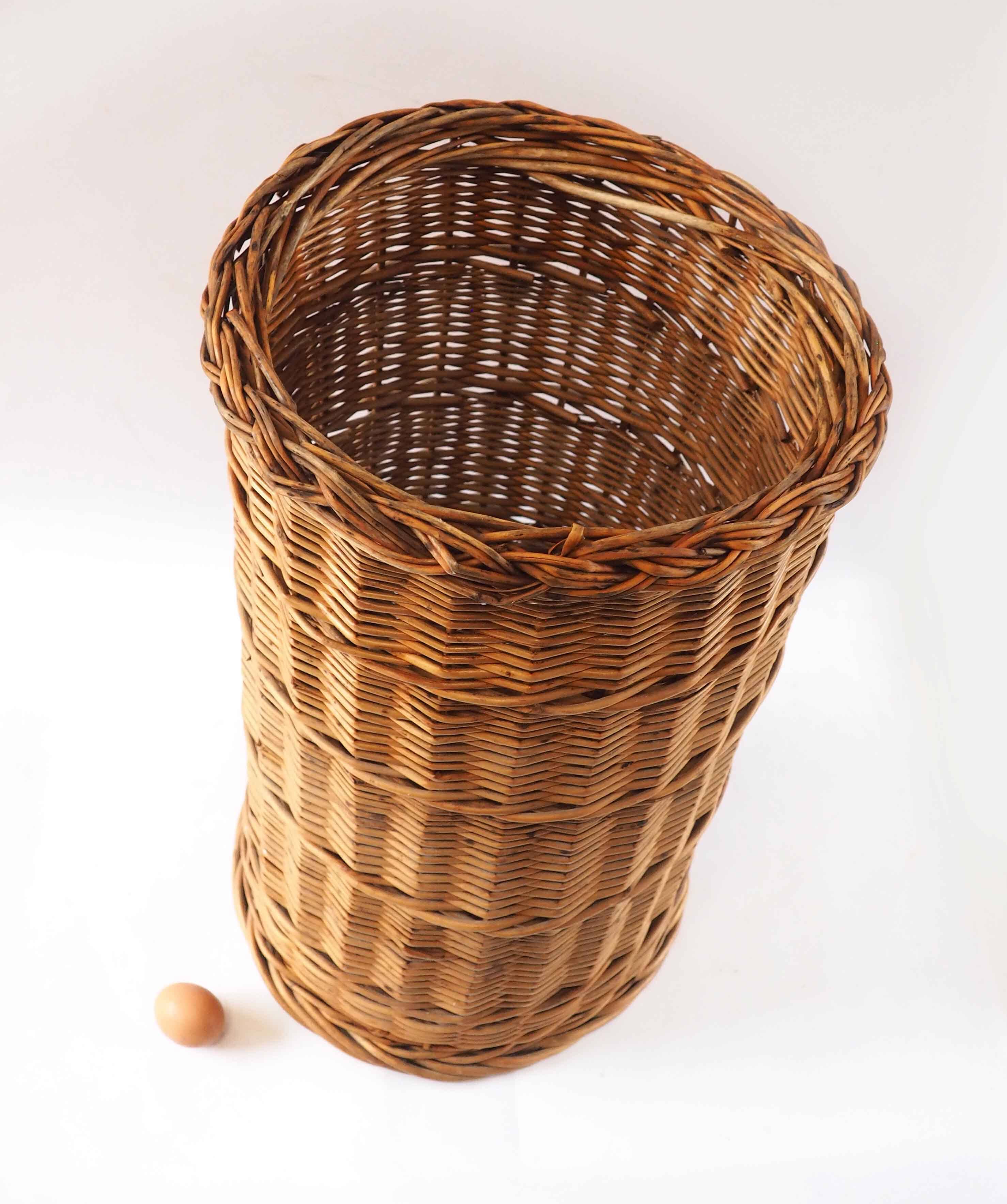 Large cylindrical basket