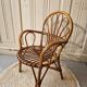 Ancien fauteuil en rotin enfant vintage
