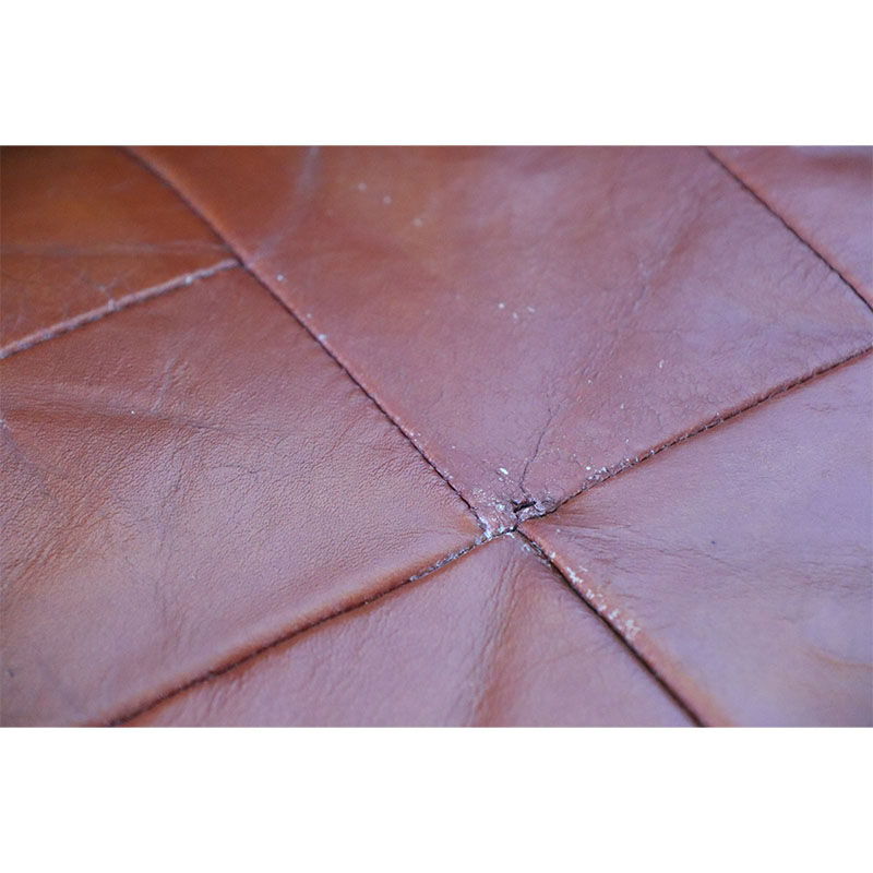 Pair of vintage 1970 patchwork leather heaters